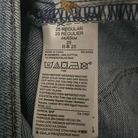 Gap 1969 Women True Skinny Ankle Jeans Distressed - Picture 7 of 7